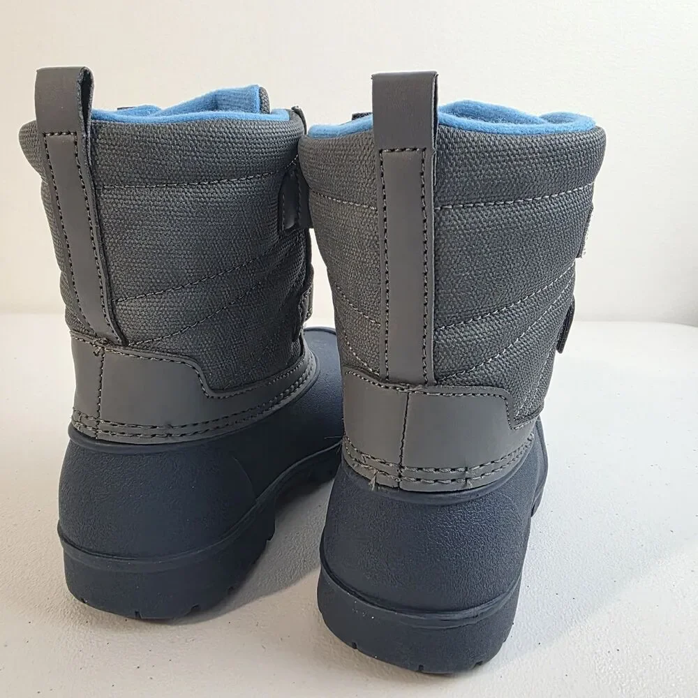 Carters Deltha size 9M Blue & Gray Waterproof Insulated Winter Snow Duck Boot